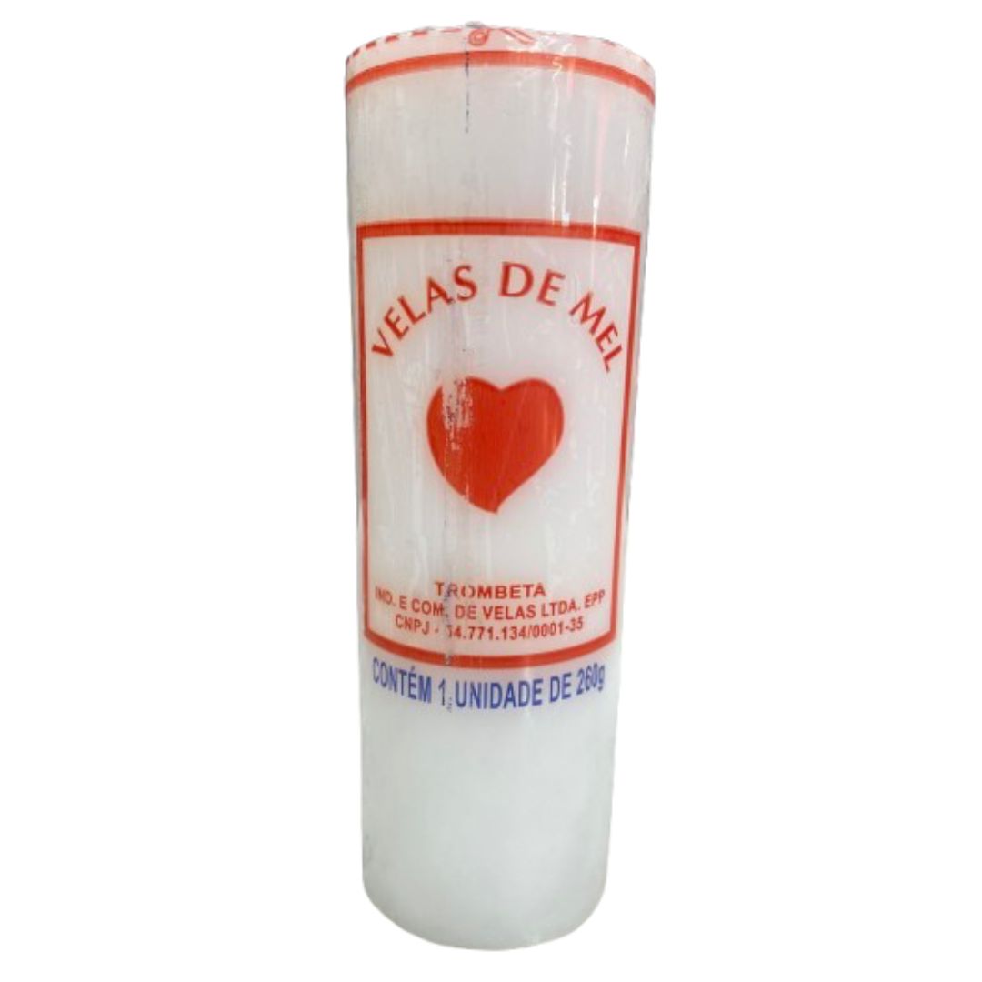 Vela de Mel Branca 7 dias 260g