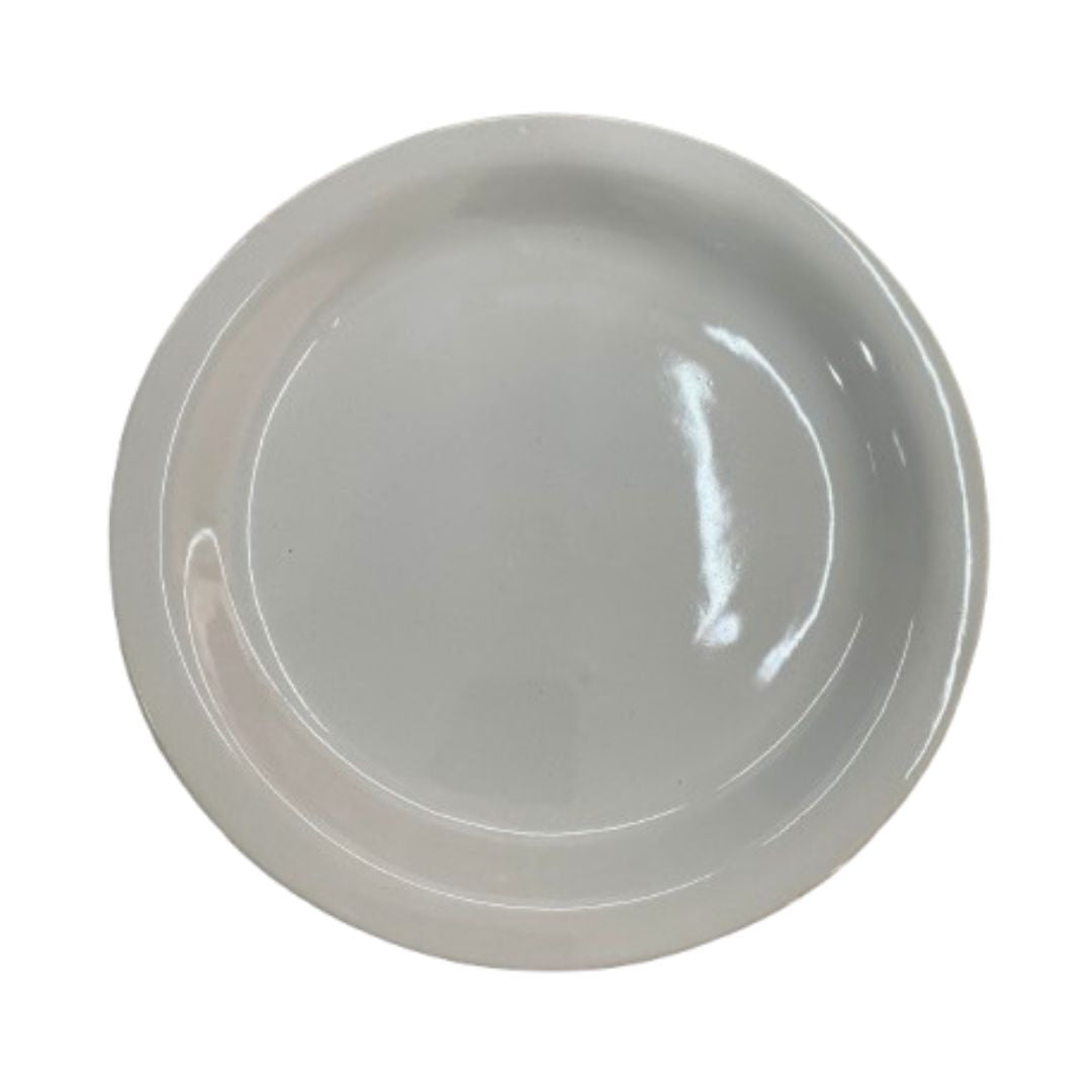 Prato Raso Branco de Louça