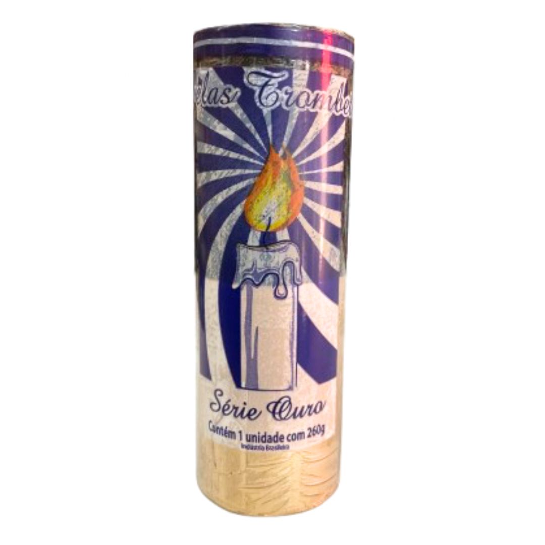 Vela Dourada e Preta 7 dias 260g