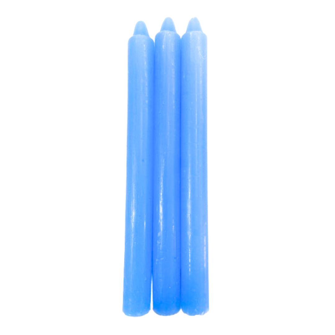 Vela Palito Azul Claro 3 unidades