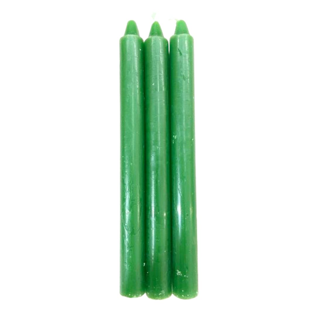 Vela Palito Verde 3 unidades