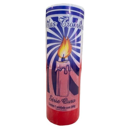 Vela Vermelha e Branca 7 dias 260g