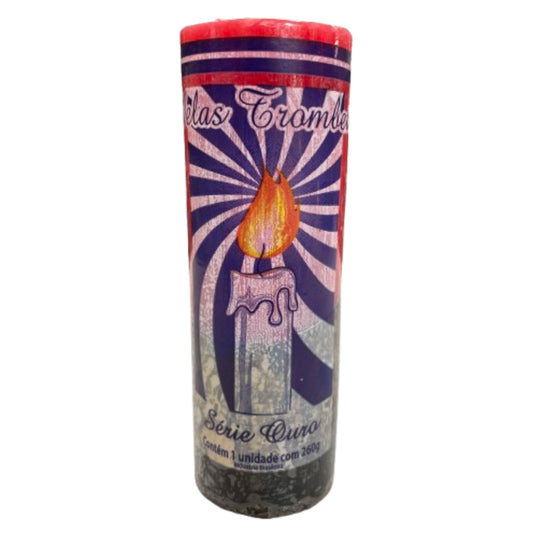 Vela Preta e Vermelha 7 dias 260g