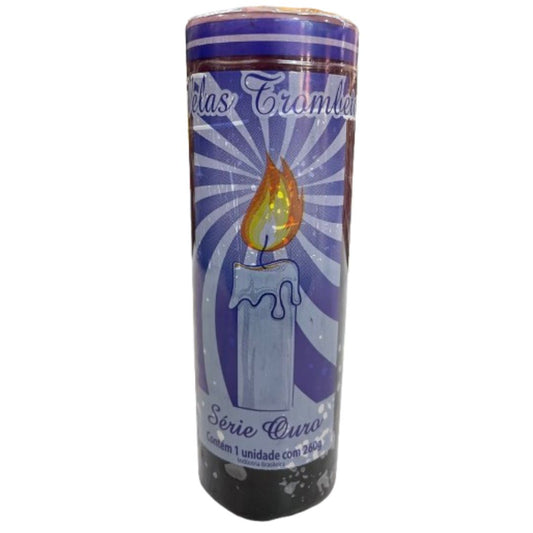 Vela Preta e Roxa 7 dias 260g