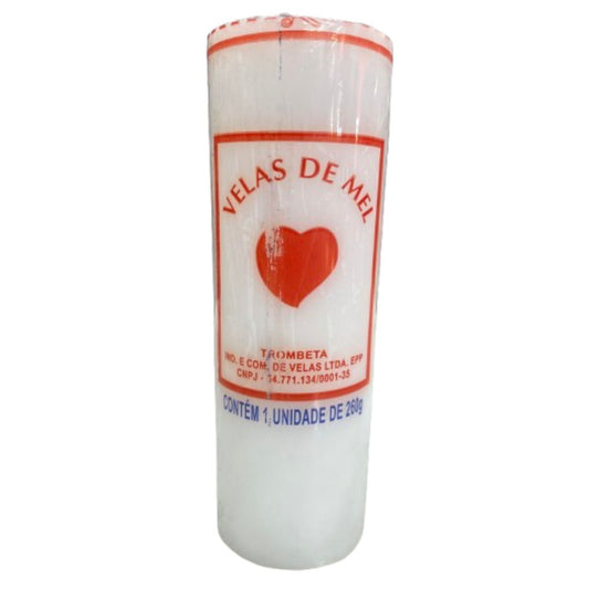 Vela de Mel Branca 7 dias 260g