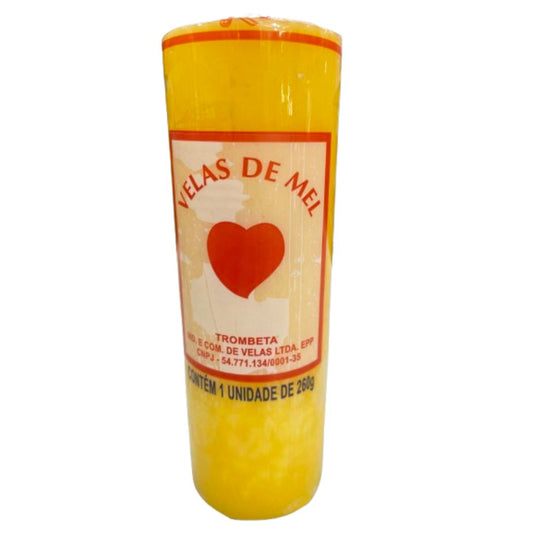 Vela de Mel Amarela 7 dias 260g