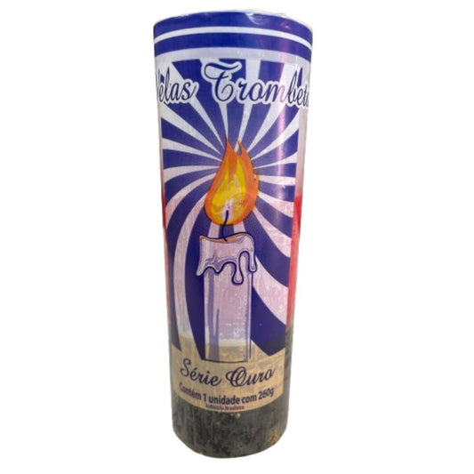 Vela Tricolor Preta, Vermelha e Branca 7 dias 260g