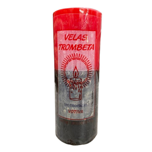 Vela Preta e Vermelha 310g