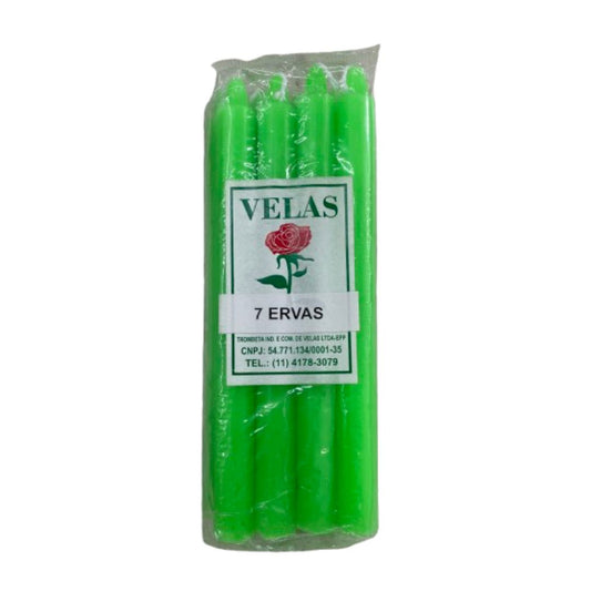 Vela Palito de 7 Ervas 8 unidades