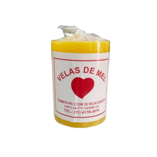 Vela de Mel Amarela 3 dias 125g