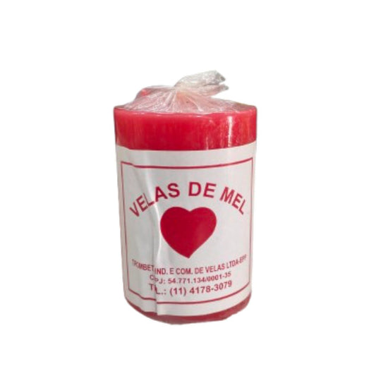 Vela de Mel Vermelha 3 dias 125g