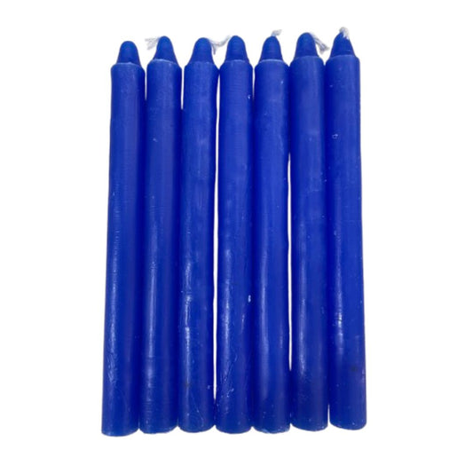 Vela Palito Azul Escuro 7 unidades