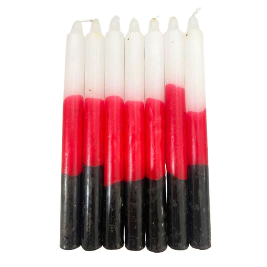 Vela Palito Tricolor 30 unidades