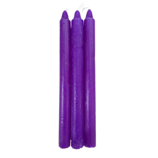 Vela Palito Violeta 3 unidades