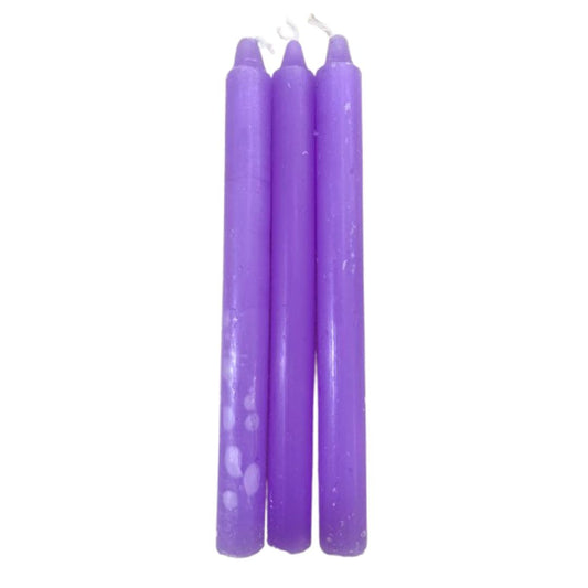 Vela Palito Lilás 3 unidades
