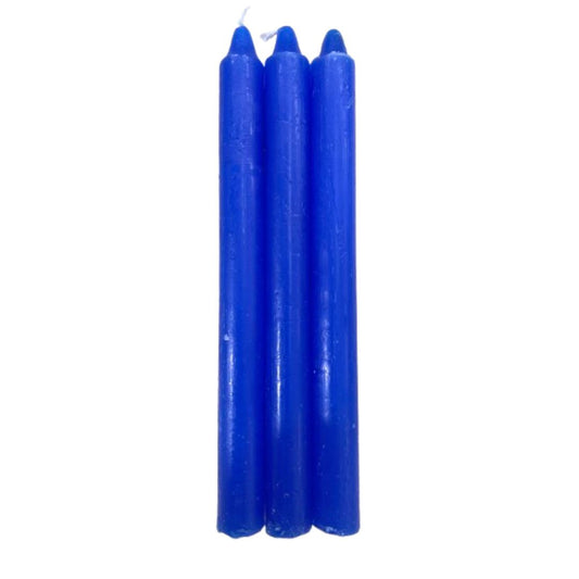 Vela Palito Azul Escuro 3 unidades