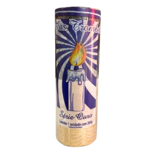 Vela Dourada e Preta 7 dias 260g